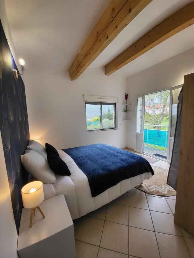 Nid Douillet - Les Fargettes - Superbe Vue - Charmante Petite Maison Avec Jardin - 2 Pieces A Privas Bagian luar foto