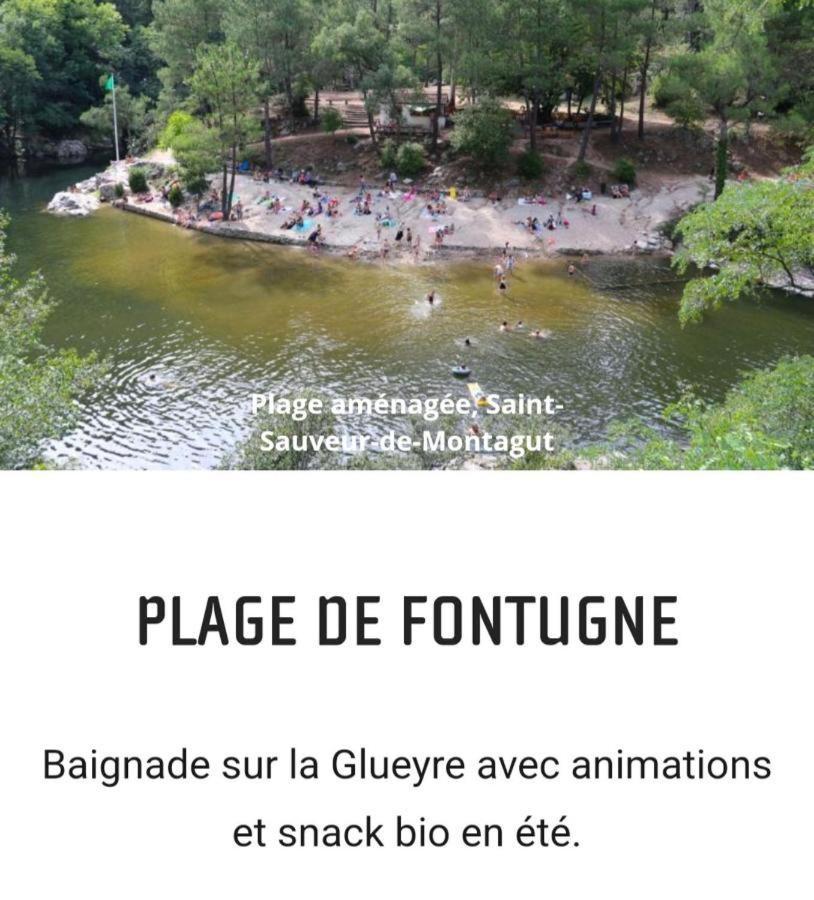 Nid Douillet - Les Fargettes - Superbe Vue - Charmante Petite Maison Avec Jardin - 2 Pieces A Privas Bagian luar foto